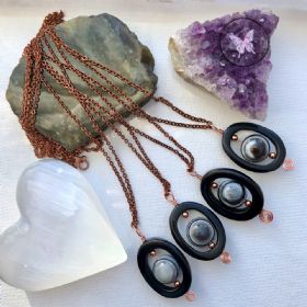 Bulls Eye Agate Protection Necklace